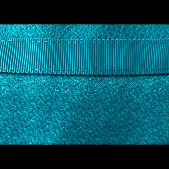 The Limited Turquoise Textured Ribbon Pencil Skirt 4 - Picture 5 of 7